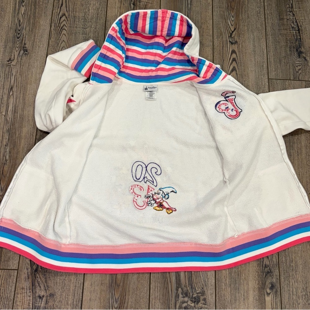 Disney Parks Youth Large 2013 Disneyland Resort Anniversary Zip Hoodie - Picture 9 of 14